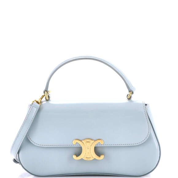 Celine Handbags - Celine Teen Lola Triomphe Top Handle Bag Leather